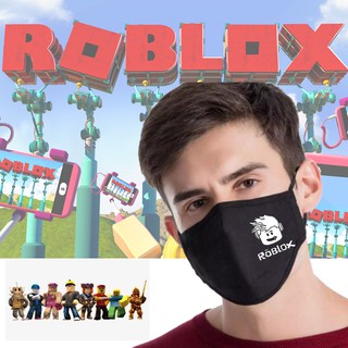 ได้รับใน 1-2 วันพร้อมส่ง แมสผ้า ผ้าปิดปาก ปิดจมูกเรืองแสงเกมส์ Roblox ร็อบบล็อค ซักได้ (ผ้า Cotton 2 ชั้น)