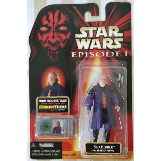 Star Wars Episode 1 Sio Bibble Action Figure with CommTalk Chip