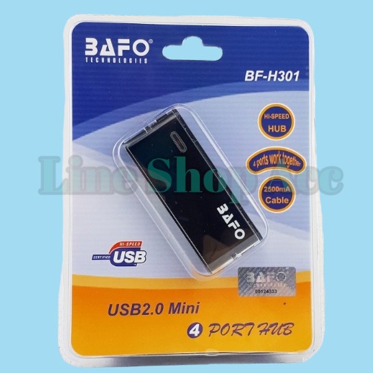 BAFO BF-H301 USB 2.0 HUB 4 PORT + POWER ADAPTER BF H301