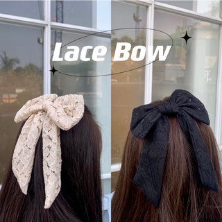 LOUVE | Lace Bow กิ๊บโบว์ติดผมผ้าลูกไม้ ❄️