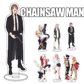 Chainsaw Man Model Toys Acrylic Action Figure Anime 15CM Table Stand Double Side Makima Power Denji Hayakawa Aki Gift