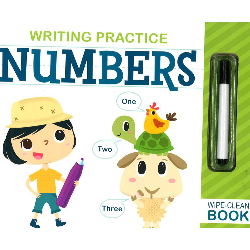 BBW หนังสือ Writing Practice: Numbers Wipe – Clean Book ISBN: 9781640381711 ราคา ถูกที่สุด ดีลบีเคเค