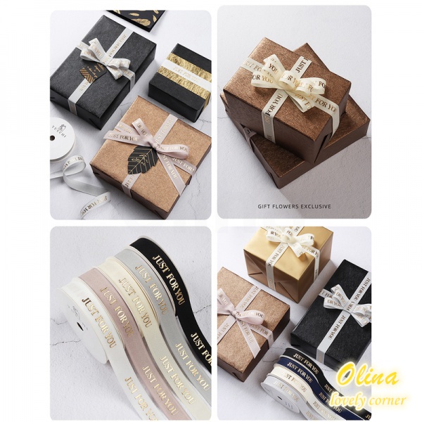 ริบบิ้นผ้าซาติน กว้าง 16 มม. ยาว 9.1 ม. ต่อม้วน สําหรับตกแต่งกล่องเค้ก