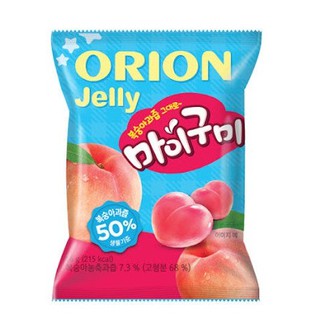 พร้อมส่ง 마이구미복숭아 ขนมเยลลี่รสพีช Orion My Gummy Peach 66g