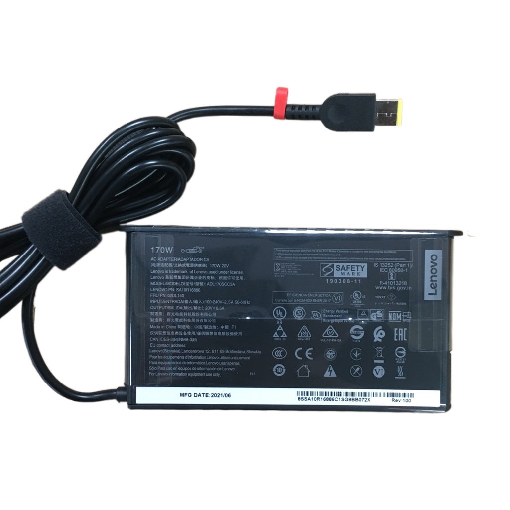 Original 20V 8.5A 170W อะแดปเตอร์ USB AC สําหรับ LENOVO LEGION 5 Y7000/P R720-15 P50 P51 P70 P71 Y52