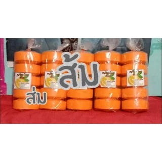 สบู่กลูต้า สมุนไพรอัดก้อนขนาด100กรัม แพ็ค10ก้อน แถมถุงตีฟอง
