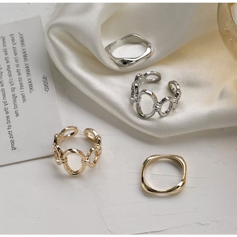 แหวนแฟชั่น 2 วง / ชุด พร้อมส่ง