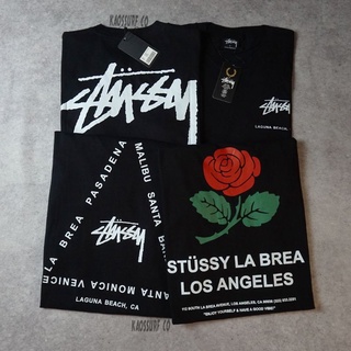 [100% Cotton] เสื้อยืด ลาย STUSSY BASIC สีดํา ของแท้