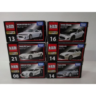 Takara Tomy  Tomica Premium Skyline GT-R/NSX type R/Toyota S-FR/86GRMN/Supra/Lexus RC F GT500