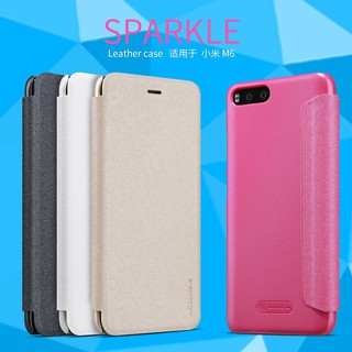 เคส สำหรับ XiaoMi MI6 รุ่น Sparkle Leather Case NILLKIN ‼️พร้อมส่ง