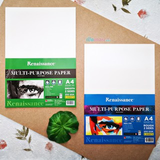 กระดาษ 100 ปอนด์ Renaissance ขนาด A4 หนา 200 GSM. แบบหยาบ และ แบบเรียบ