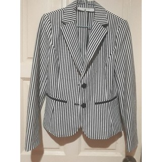 Zara Blazer  ลายทาง size S  มือ1 ผ้า cotton  น่าใส่