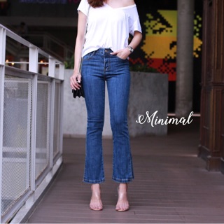 Korea Flared jeans with slits