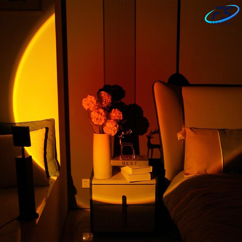 FS360 M87 โคมไฟพระอาทิตย์ โคมไฟ led ไฟตกแต่งห้อง Rainbow Sunset โคมไฟถ่ายรูป