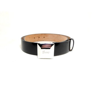 เข็มขัด Gucci Belt with Gucci Engrave sz 85 34 มือ 2 ของแท้