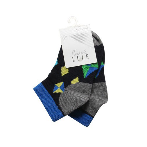 ถุงเท้าเด็ก 4-6 ปี ยี่ห้อ ELLE EBK16 สีดํา