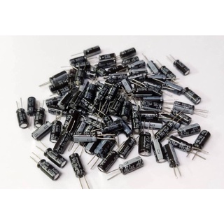 10ชิ้น Capacitor Electrolyte 10uf 50V ไดมิเตอร์ 5*12 ตัวเก็บประจุ อิเล็กโทรไลต์ คาปาซิเตอร์