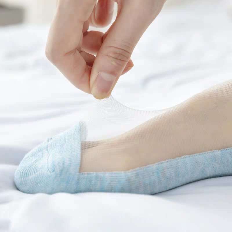 ถุงเท้าข้อสั้น ผ้ากํามะหยี่ แบบบางพิเศษ ระบายอากาศได้ดี ลายดอกเดซี่ จํานวน 1 คู่ - รูปที่ 6