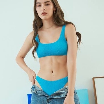 Sabina ชุดว่ายน้ำ Swimwear รุ่น Collection Swim Swimwear’21 รหัส SBWK070+SUWK070 สีฟ้า – โปรปัง