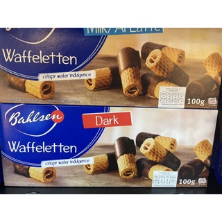 BAHLSEN WAFFELETTEN(Dark)( MILK) 100G.