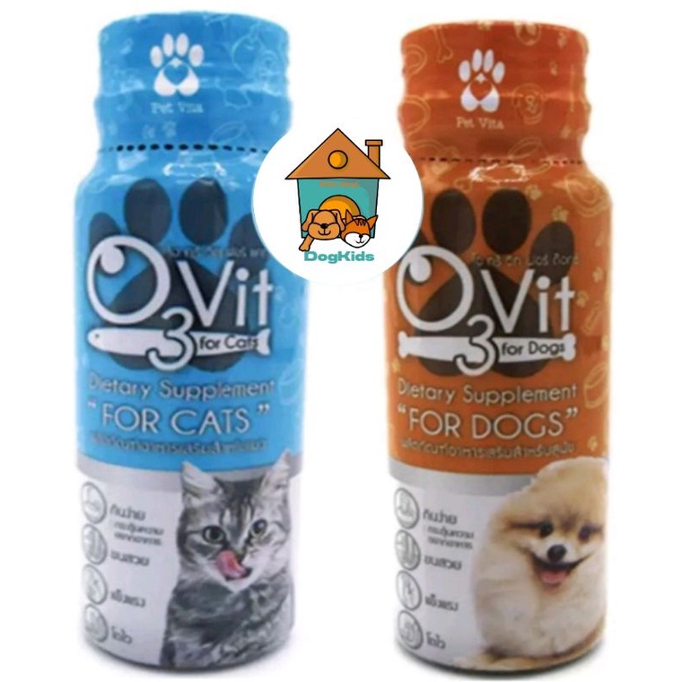 O3Vit อาหารเสริมสำหรับสุนัข และ แมว ขนาด 50ml
