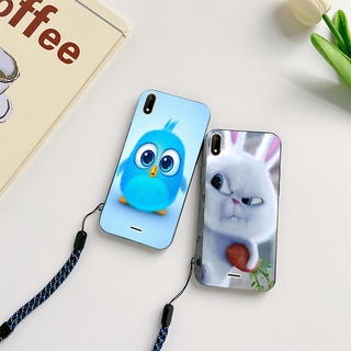 Cartoon Wiko Sunny 4 Plus 5 Sunny4 Sunny5 Lite Cover Panda Minions Doraemon Printed Case With Strap