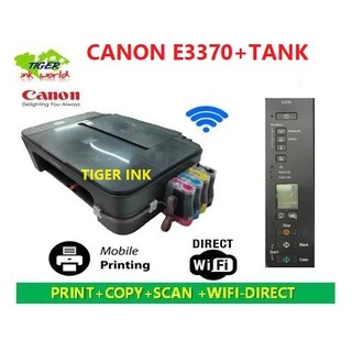 CANON PIXMA E3370 PRINT+COPY+SCAN+WIFI-DIRECT+TANK