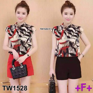 TW1528 Set 2 ชิ้น เสื้อ+กางเกงขาสั้น