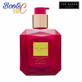 Ted baker London เท็ดด เบเกอร์ ลอนดอน ราสเบอร์รี่ แอนด์ ออเรนซ์ บลอสซัม บอดี้ โลชั่น กลิ่นหอมละมุนอ่อนโยนของดอกไม้