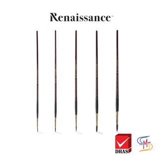 Renaissance พู่กัน พู่กันสีอะคริลิค ชนิดกลม ROUND BRUSH (เบอร์ 2 - 20)