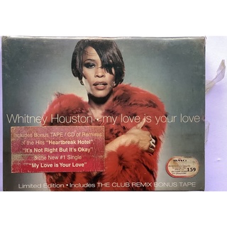 Cassette Tape เทปคาสเซ็ตเพลง Whitney Houston My Love Is Your Love Limited Album + Club Remix สองม้วนคู่ ลิขสิทธิ์ ซีล