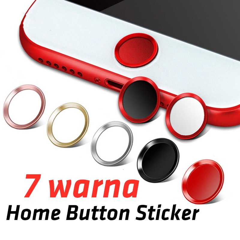For case Iphone Home Button สติกเกอร์สัมผัส ID Protector Untuk IPhone 5 5 S SE2 i6 i6S iPhone 7plus i8 บวก iPad สีหน้าจอหลัก Iphone Apple ID สติ๊กเกอร์