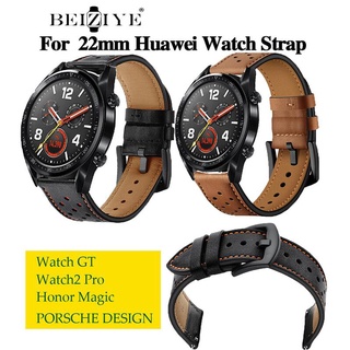 22mm Huawei watch GT Strap Leather smartwatch wristband bracelet