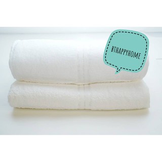 ผ้าขนหนู COTTON 100% ราคาโรงงาน ขนาด 30*60" สีขาว