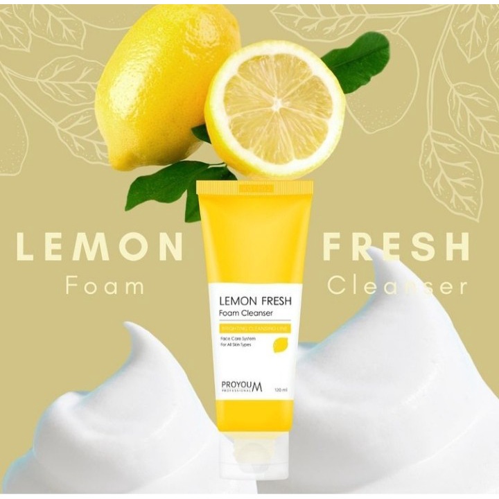 พร้อมส่ง/ของแท้‼ Proyou M Lemon Fresh Foam Cleanser (120ml)