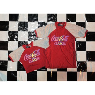 เสื้อยืดลายโค้ก  เสื้อยืดแขนสโลป coca cola