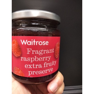 Waitrose Raspberry Jam แยม ราสพ์เบอร์รี่  เวทโทรส 340 กรัม