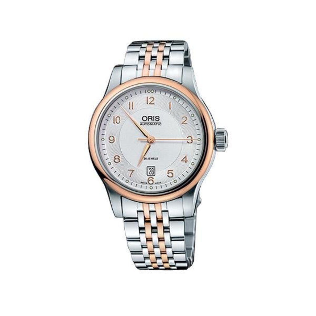 นาฬิกาORIS Classic Date Automatic รุ่น 73375944361MB - Stainless/Pink Gold