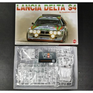 NuNu 1/24 LANCIA DELTA S4 86 SANREMO RALLY (โมเดลรถยนต์ Model DreamCraft)