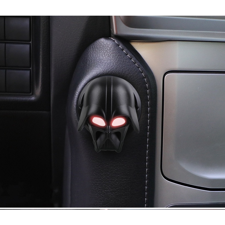 ฝาครอบปุ่มสตาร์ทรถ ป้องกันรอยขีดข่วน ตกแต่งเครื่องยนต์ (BlackVader)