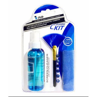 CKIT น้ำยาทำความสะอาด พร้อมผ้าชามัวร์+แปรงทำความสะอาด Cleaning Kit for LCD Screens เเละ อุปกรณ์ IT (KCL-1016)