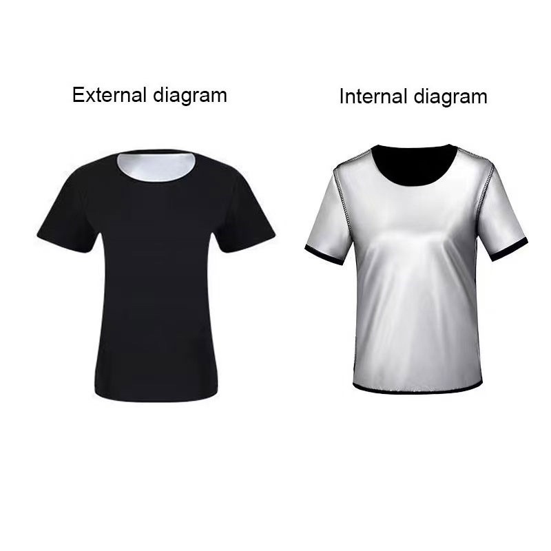 เสื้อเรียกเหงื่อแขนสั้น ชุดรีดเหงื่อ ชุดกระชับสัดส่วน ชุดออกกำลังกาย ชุดซาวน่า ชุดลดสัดส่วน ชุดลดน้ำหนัก