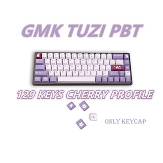 Pbt ปุ่มกดคีย์บอร์ด 129 คีย์ GMK TUZI DYE-SUB สําหรับ Cherry MX Switch Mechanical