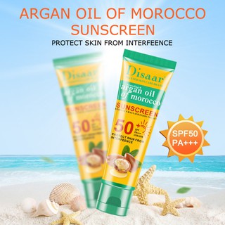 ครีมกันแดดDisaar Spf 50 + Argan Oil น้ํามันอาร์แกนออยล์