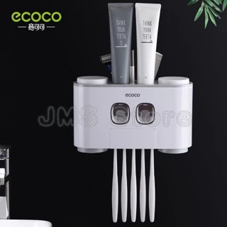 ecoco อุปกรณ์เก็บแปรงสีฟัน ที่บีบยาสีฟัน อัตโนมัติ E1802