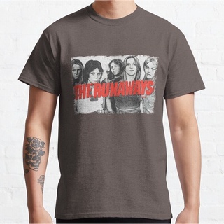 ถูกสุดๆเสื้อยืด พิมพ์ลาย The Runaways สําหรับผู้ชายรหัสเต็ม