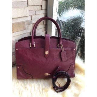 Coach MERCER SATCHEL (COACH F37167)
BURGUNDY/LIGHT GOLD ของแท้ 💯%