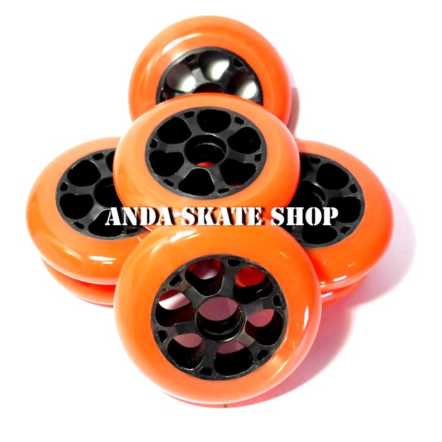 ล้อสเก็ต ล้อมาตรฐานคุณภาพสูงเหมาะสำหรับใช้ในการฝึกซ้อมและแข่งขัน PU Speed wheel Size 100mm84A.x24mm.