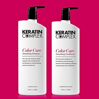 KERATIN COMPLEX COLOR CARE 1000 ML.แชมพู+ครีมนวดผม สำหรับผมแห้งเสีย ทำเคมี ช่วยลดชี้ฟูเส้นผม