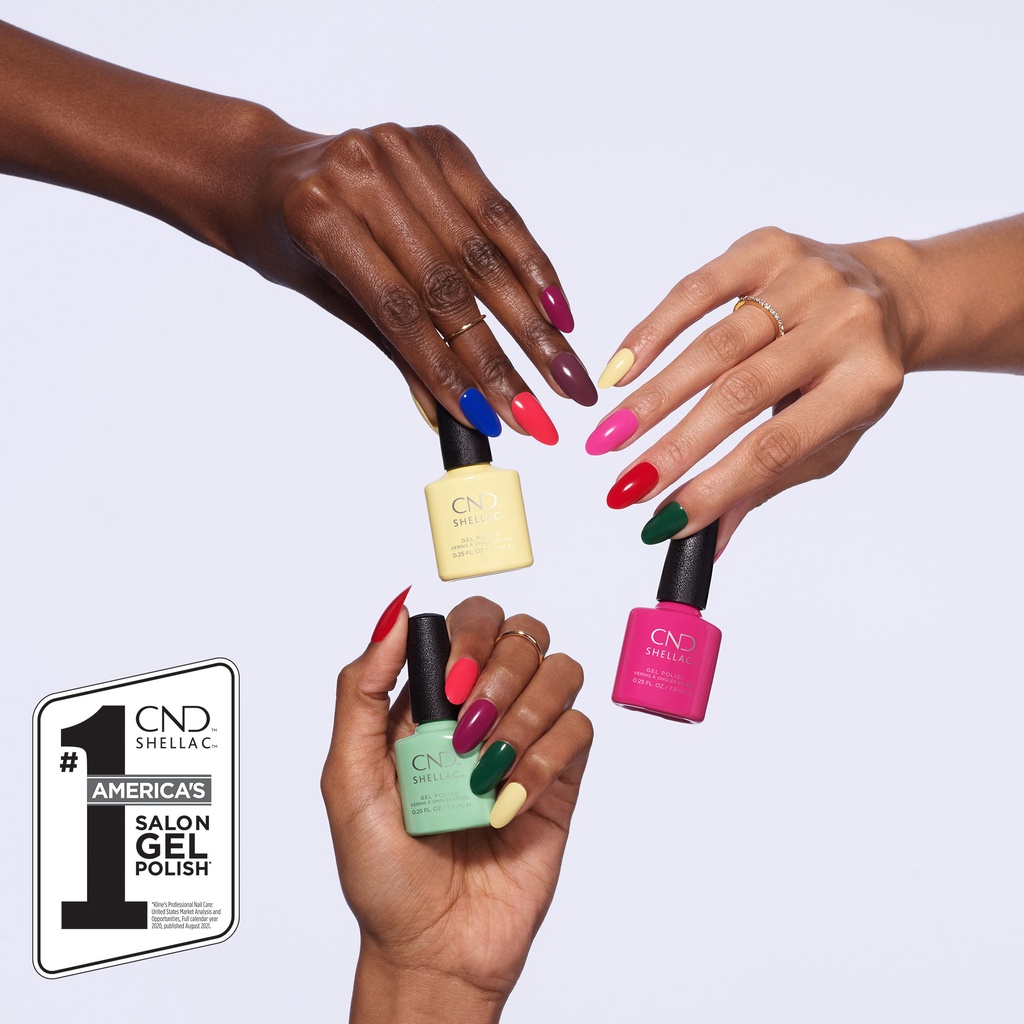 สีเจล เป็นเพียวเจล Cnd Shellac Gel Polish ของแท้ นำเข้าจากอเมริกา